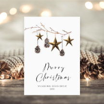 ミニマエレガントリストの企業のクリスマスグリーティング