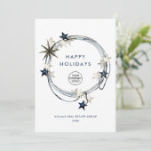 ミニマエレガントリストの企業のクリスマスグリーティング シーズンカード (スタンド正面)