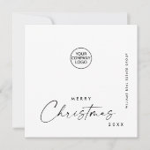 ミニマエレガントリストの企業のクリスマスグリーティング シーズンカード (正面)