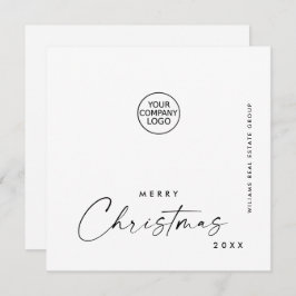 ミニマエレガントリストの企業のクリスマスグリーティング シーズンカード