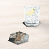 ミニマエレガントリストの写真が後に楽しくフラット ペーパーコースター (インサイチュ)