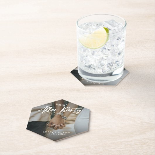 ミニマエレガントリストの写真が後に楽しくフラット ペーパーコースター (インサイチュ)