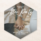 ミニマエレガントリストの写真が後に楽しくフラット ペーパーコースター (正面)