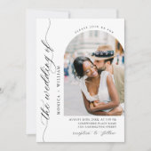 ミニマエレガントリストの写真QRコード2 PHOTO 招待状 (正面)