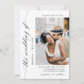 ミニマエレガントリストの写真QRコード2 PHOTO 招待状 (正面)