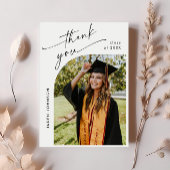 ミニマエレガントリストの卒業写真1枚 サンキューカード