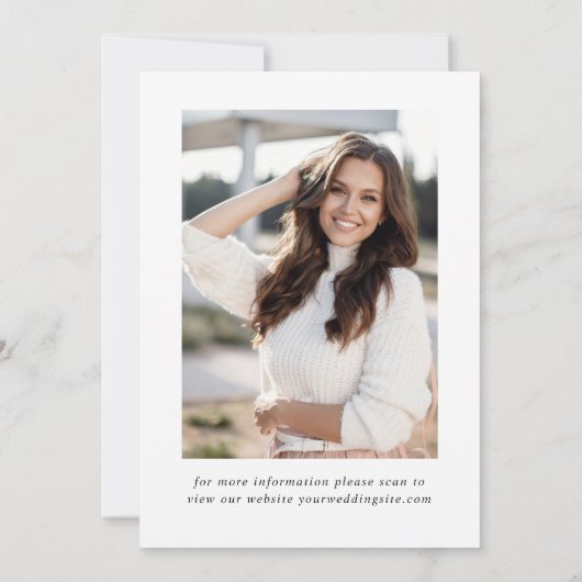 ミニマエレガントリストの卒業写真 セーブザデート (裏面)