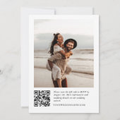 ミニマエレガントリストの書結婚道の写真 招待状 (裏面)