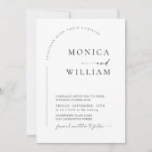 ミニマエレガントリストの書結婚道の写真 招待状 (正面)