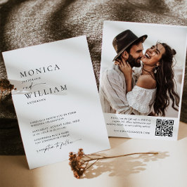 ミニマエレガントリストの書結婚道の写真 招待状