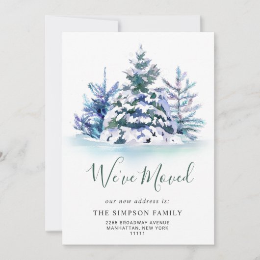 ミニマエレガントリストの松の木の動きの発表 案内状 (正面)