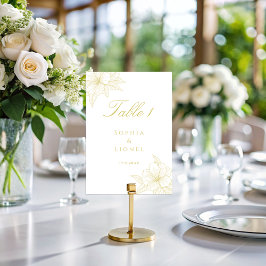 ミニマエレガントリストの概結婚要フローラ テーブルナンバー