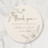 ミニマエレガントリストの概結婚要フローラ フェイバータグ (正面)