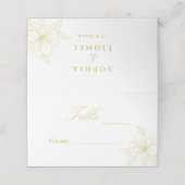 ミニマエレガントリストの概結婚要フローラ プレイスカード (外部開封)