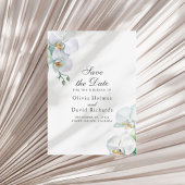 ミニマエレガントリストの白い矢印が日付カードを保存 セーブザデート