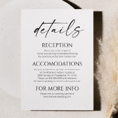 ミニマエレガントリストの白結婚黒の詳細 エンクロージャーカード