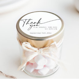 ミニマエレガントリストの白黒ありがとう ラウンドシール