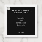 ミニマエレガントリストの白黒の製品ラベル フェイバータグ (正面)