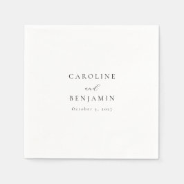 ミニマエレガントリストの白黒書結婚道 スタンダードカクテルナプキン