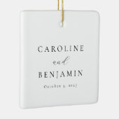 ミニマエレガントリストの白黒書結婚道 セラミックオーナメント (右)