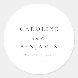 ミニマエレガントリストの白黒書結婚道 ラウンドシール