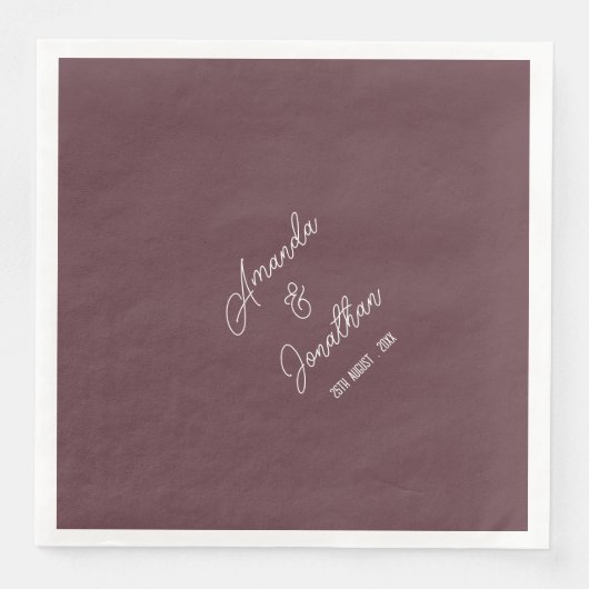 ミニマエレガントリストの紫の茶色と白結婚の (正面)