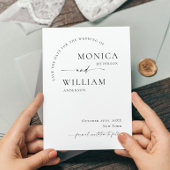 ミニマエレガントリストの結婚式の日付を保存 ポストカード