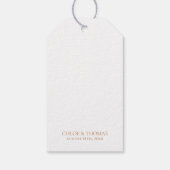 ミニマエレガントリストの結婚書道ラベル ギフトタグ (裏面)