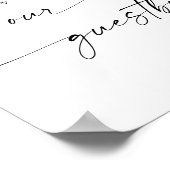 ミニマエレガントリストの結婚歓迎の書道 ポスター (角)