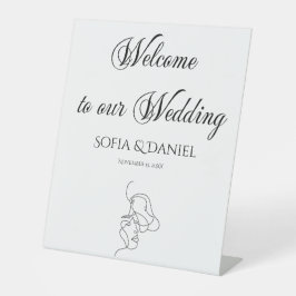 ミニマエレガントリストの結婚歓迎 台座サイン