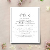 ミニマエレガントリストの結婚詳細エンクロージャカード エンクロージャーカード