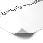 ミニマエレガントリストの脚本が私たち結婚の ポスター (角)