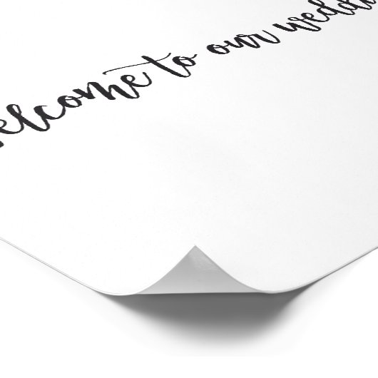 ミニマエレガントリストの脚本が私たち結婚の ポスター (角)