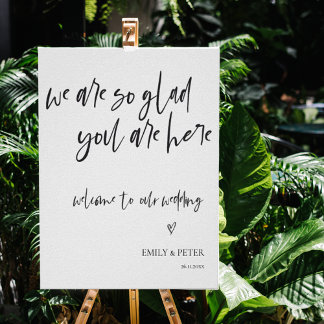 ミニマエレガントリストの脚本が私たち結婚の ポスター