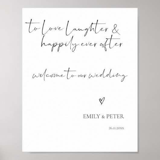 ミニマエレガントリストの脚本が私たち結婚の ポスター (正面)