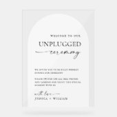 ミニマエレガントリストの詰め結婚ていない式 アクリルサイン (正面)