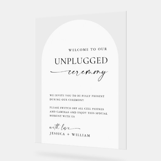 ミニマエレガントリストの詰め結婚ていない式 アクリルサイン (傾斜)