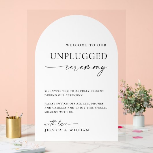 ミニマエレガントリストの詰め結婚ていない式 アクリルサイン (ウェディング)