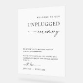 ミニマエレガントリストの詰め結婚ていない式 アクリルサイン (傾斜)