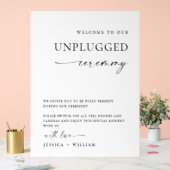 ミニマエレガントリストの詰め結婚ていない式 アクリルサイン (ウェディング)