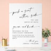 ミニマエレガントリストの詰め結婚ていない式 アクリルサイン (ウェディング)