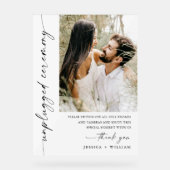 ミニマエレガントリストの詰め結婚ていない式 アクリルサイン (正面)