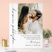 ミニマエレガントリストの詰め結婚ていない式 アクリルサイン (ウェディング)