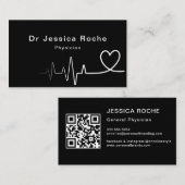 ミニマエレガントリストの黒人総合医師 名刺 (正面/裏面)