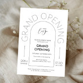 ミニマエレガントリストアーチニュービジネスグランドオープン 招待状