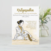 ミニマエレガントリストカサックダンスプログラム招待状 招待状 (スタンド正面)