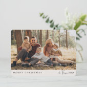 ミニマエレガントリストカスタムのクリスマスシンプル写真 シーズンカード (スタンド正面)