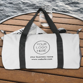 ミニマエレガントリストカスタムのビジネスロゴ |グレー ダッフルバッグ