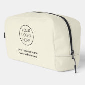 ミニマエレガントリストカスタムのビジネスロゴ |ベージュ ドップキット (右コーナー)