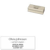 ミニマエレガントリストカスタムプロフェッショナル情報 ラバースタンプ (押印)